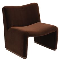 Beau Occasional Chair - Dark Chocolate Velvet