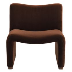 Beau Occasional Chair - Dark Chocolate Velvet