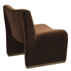 Beau Occasional Chair - Dark Chocolate Velvet