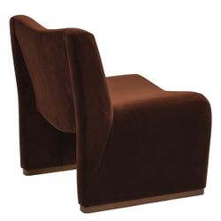 Beau Occasional Chair - Dark Chocolate Velvet