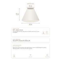 Messina Empire Shade - Medium White