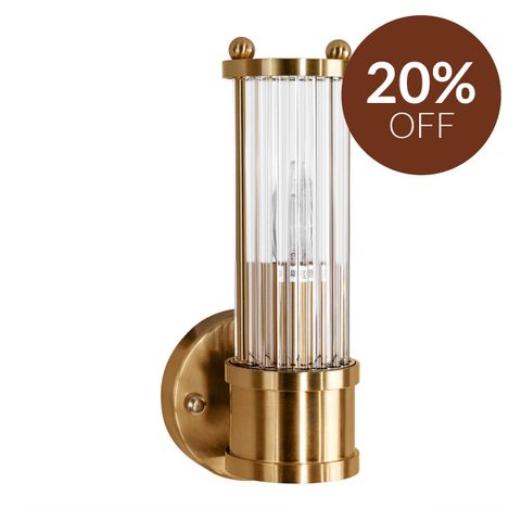 Hunter Wall Sconce - Brass Short