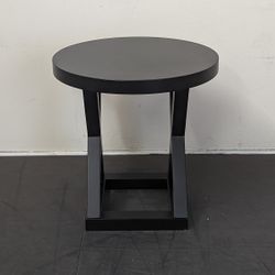 Deccan Round Side Table - Black - OUTLET NSW
