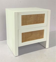 Fleetwood Bedside Table - White - OUTLET NSW