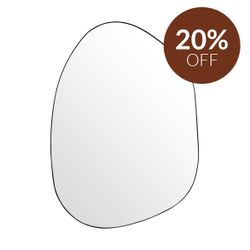 Pollock Wall Mirror - Small Black