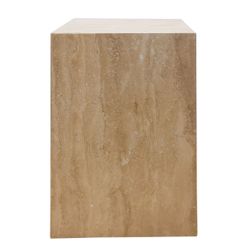 Hendrix Travertine Side Table