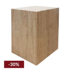 Hendrix Travertine Side Table