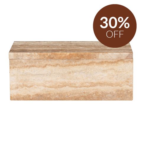 Odin Storage Box - Large Travertine