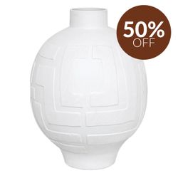 Pandora Greek Key Vase - Large