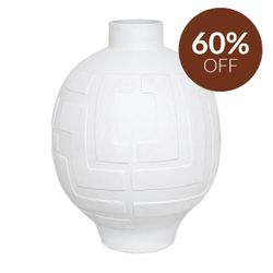 Pandora Greek Key Vase - Large