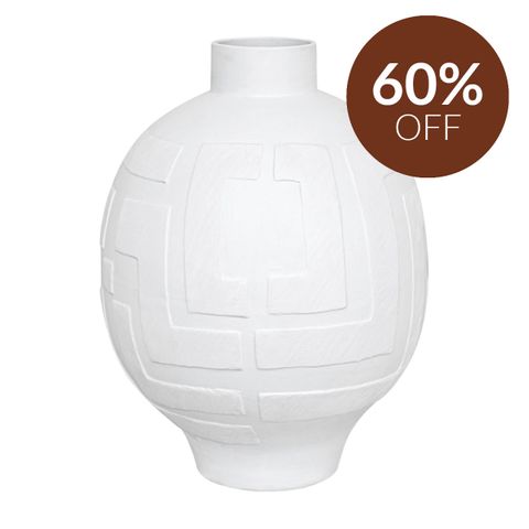 Pandora Greek Key Vase - Large