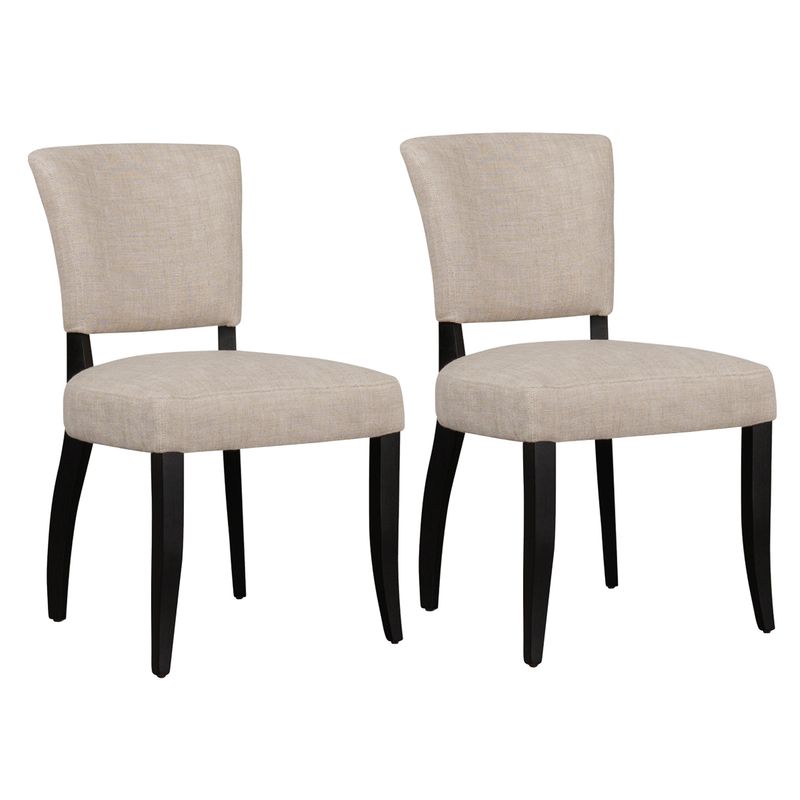 Noah Dining Chair Set of 2 - Natural Linen