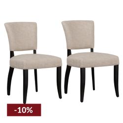 Noah Dining Chair Set of 2 - Natural Linen