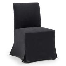 Brighton Slip Cover Dining Chair - Black Linen