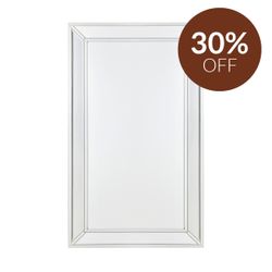 Zeta Wall Mirror - Medium White