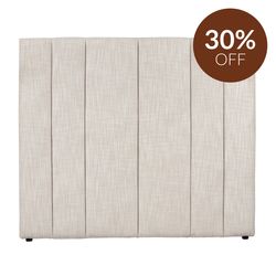Soho Double Bedhead - Off White Linen