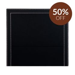 Manhattan Double  Bedhead - Black Linen