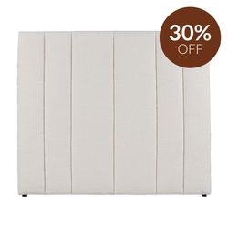 Soho Double Bedhead - White Boucle