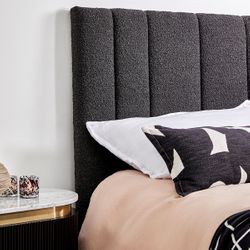 Soho Double Bedhead - Black Onyx Boucle