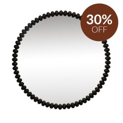 Esme Round Wall Mirror - Black