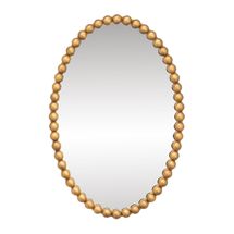 Esme Oval Wall Mirror - Gold Leaf