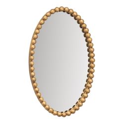 Esme Oval Wall Mirror - Gold Leaf