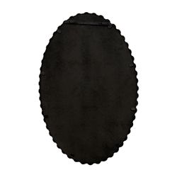 Esme Oval Wall Mirror - Black