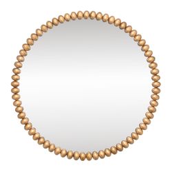 Esme Round Wall Mirror - Gold Leaf