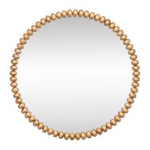Esme Round Wall Mirror - Gold Leaf