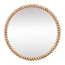 Esme Round Wall Mirror - Gold Leaf