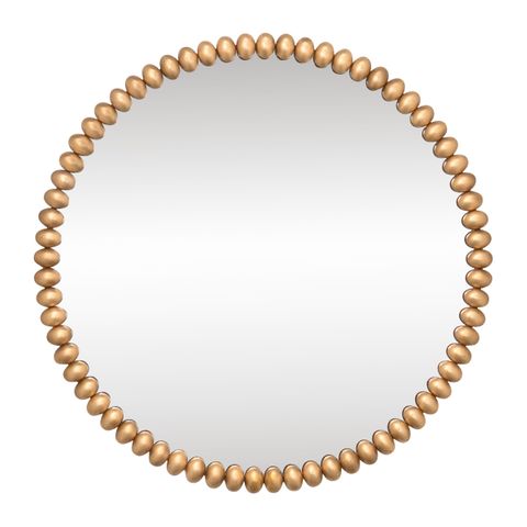 Esme Round Wall Mirror - Gold Leaf