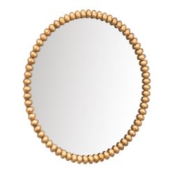 Esme Round Wall Mirror - Gold Leaf