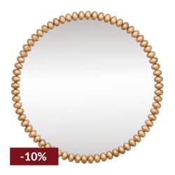 Esme Round Wall Mirror - Gold Leaf