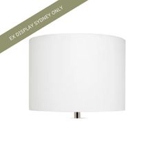 Topaz Drum Shade - White - OUTLET NSW