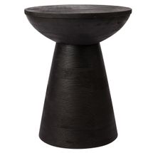 Cayman Mango Wood Side Table - Black