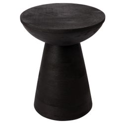 Cayman Mango Wood Side Table - Black