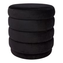 Demi Stool - Black Velvet