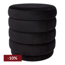 Demi Stool - Black Velvet