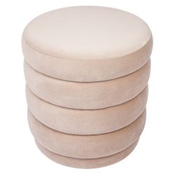 Demi Stool - Nude Velvet