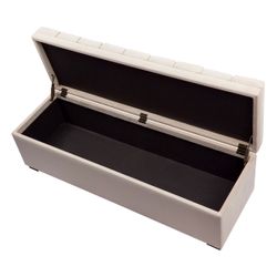 Soho Storage Bench Ottoman - Nude Velvet
