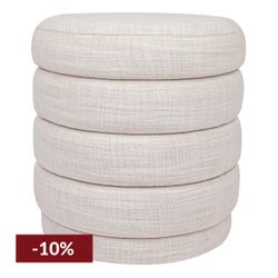 Demi Stool - Off White Linen