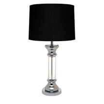 Figaro Chrome Table Lamp - Black