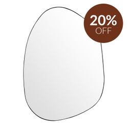 Pollock Wall Mirror - Large Black