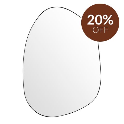 Pollock Wall Mirror - Large Black