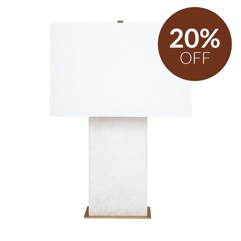Dominique Alabaster Table Lamp
