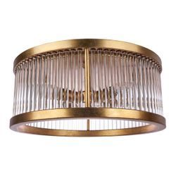 Francine Flush Mount - Antique Gold