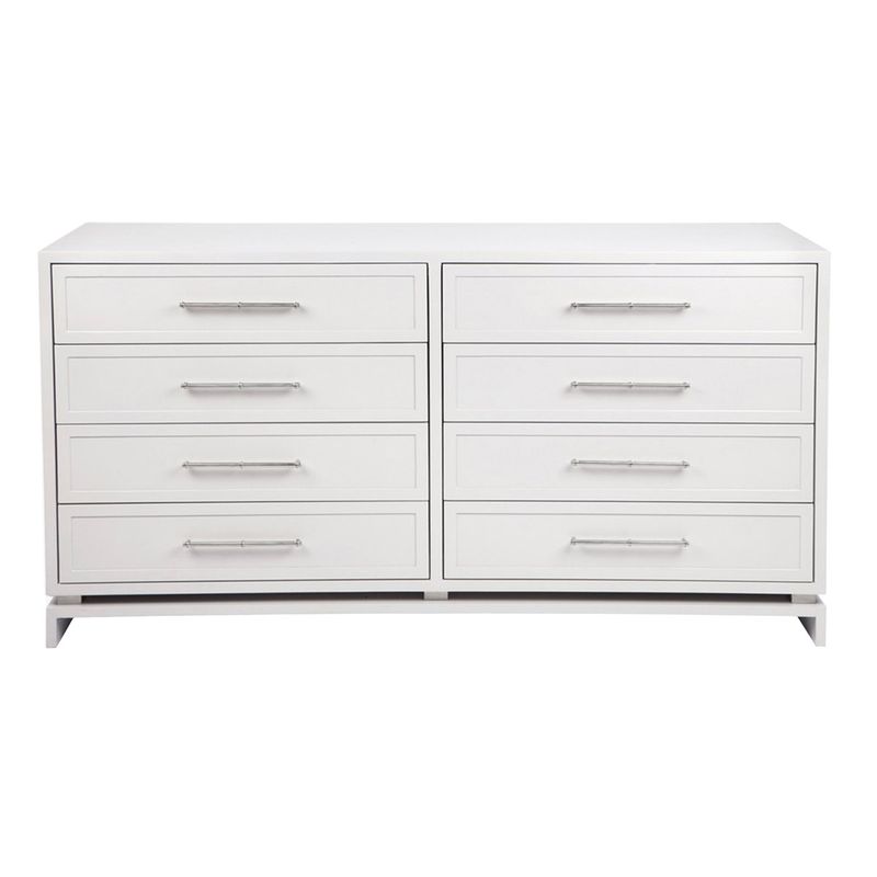 Pearl 8 Drawer Chest - White - OUTLET NSW