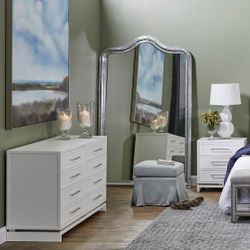 Pearl 8 Drawer Chest - White - OUTLET NSW