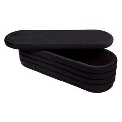 Demi Storage Bench Ottoman - Black Velvet