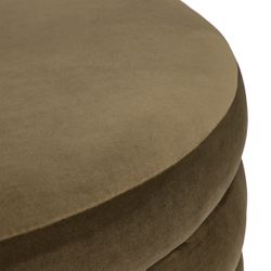 Demi Storage Bench Ottoman - Olive Velvet